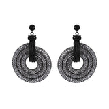 Silver Earrings with Zirconia