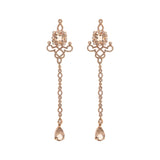 Stenzhorn Diamond and Smokey Quartz Earrings