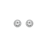 2 in 1 Stud Earrings with Diamonds