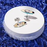 Sterling Silver Speed Boat Cufflinks Deakin & Francis