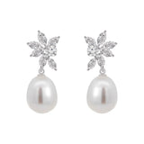 Earrings and Ring Marquise Diamond Set