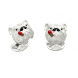 Bulldog Cufflinks Silber 925 Deakin & Francis