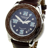 Vogard Timezoner World Time Brown ev2323