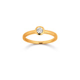 Viventy Gelbgold plattierter Ring mit Zirkonia