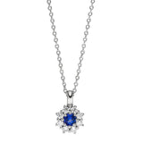 Viventy Anhänger und eine Kette mit blauen Siamiten