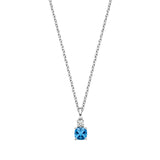Viventy Halskette mit 1 synthetischem blauen Stein und 1 Zirkonia