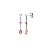 Viventy Earrings with Amethyst