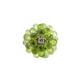 Rind mit Peridot und Diamant