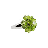 Rind mit Peridot und Diamant