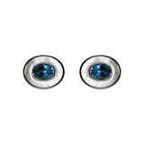 Cufflinks with Aquamarine