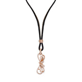 Roségoldarmband/-anhänger mit Diamanten