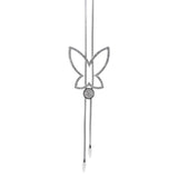 White Gold Butterfly Necklace with Diamonds