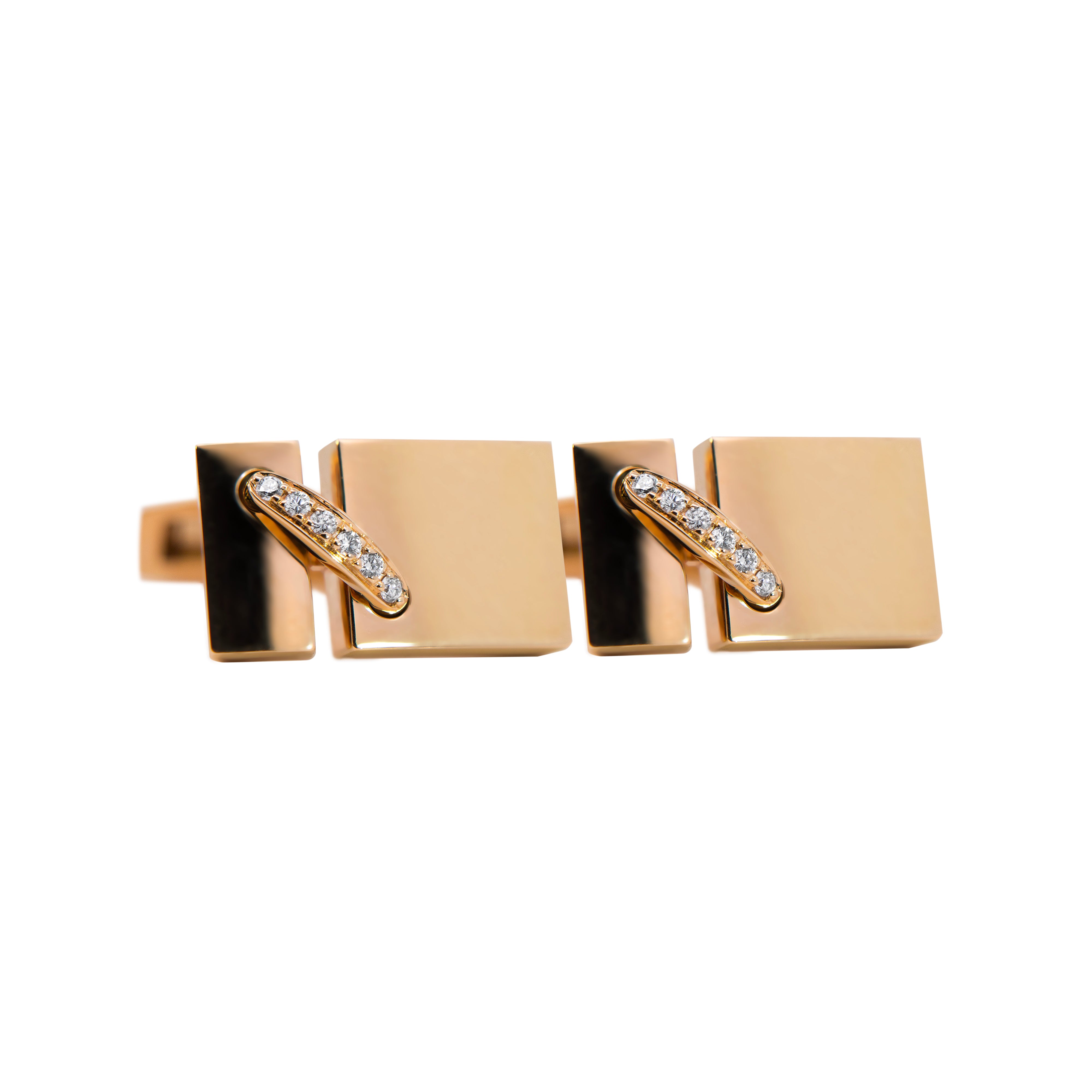 Chaumet Weißgold "Liens" Manschettenknöpfe mit Diamanten