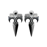 Sword White Gold Cufflinks with Diamonds