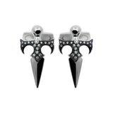 Sword White Gold Cufflinks with Diamonds