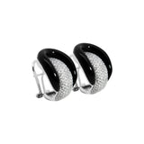 Diamantohrringe mit Onyx