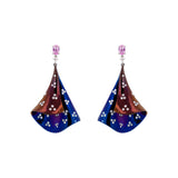 Titanium Earrings with Diamonds