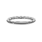 Zancan Silberarmband mit schwarzen Spinellsteinen