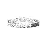 Zancan Silberarmband mit schwarzen Spinellsteinen