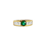 Goldener Smaragdring