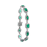 Emerald Set Collier Bracelet and Earrings