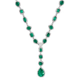 Emerald Set Collier Bracelet and Earrings
