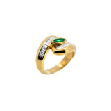 Goldener Smaragdring