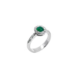 Smaragd-Diamantring