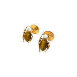 Gucci Tiger Eye Horsebit Beetle Cufflinks