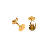 Gucci Tiger Eye Horsebit Beetle Cufflinks