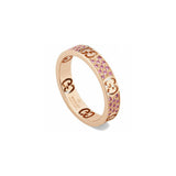 Gucci Icon Stardust Ring mit pinken Saphiren