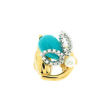 Gucci Turquoise Horsebit Bee