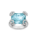 Gucci Horsebit Topas- und Diamantring