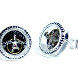 Cufflinks with Black Diamonds