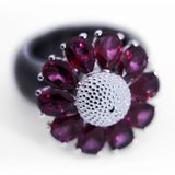 Blumenring mit Topas