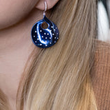 Titanium Earrings with Diamonds