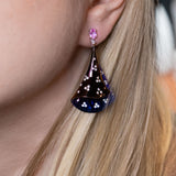 Titanium Earrings with Diamonds