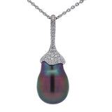 Mikimoto Black Pearl Pendant