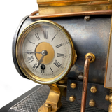 Feine französische Industrie-Kesselmaschinen-Uhr aus dem 19. Jahrhundert, um 1880