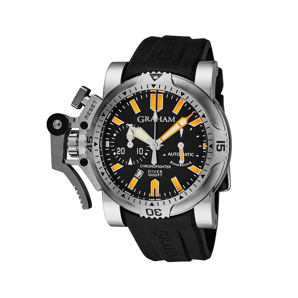 Graham Chronofighter Oversize Diver Orange Seal – Almaz