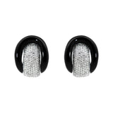 Diamantohrringe mit Onyx