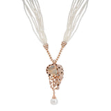 Panthere Rose Gold Collier with Diamonds and Pearls