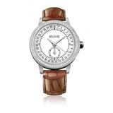 Quinting Mystic Watch with Diamonds Chocolate