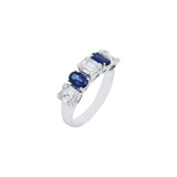 Ring mit Diamanten und Saphiren