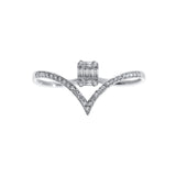 Zwei-Finger-Diamantring