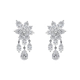 Flower Diamond Set Ring and Earrings