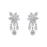 Flower Diamond Set Ring and Earrings