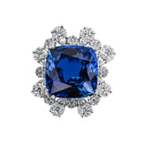 Sapphire Collier and Ring jewelry Set