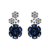 Sapphire and Diamonds Jewelry Set: Collier, Earrings and Ring