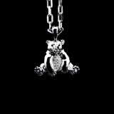 Stenzhorn Bear Pendant from White Gold with Diamonds